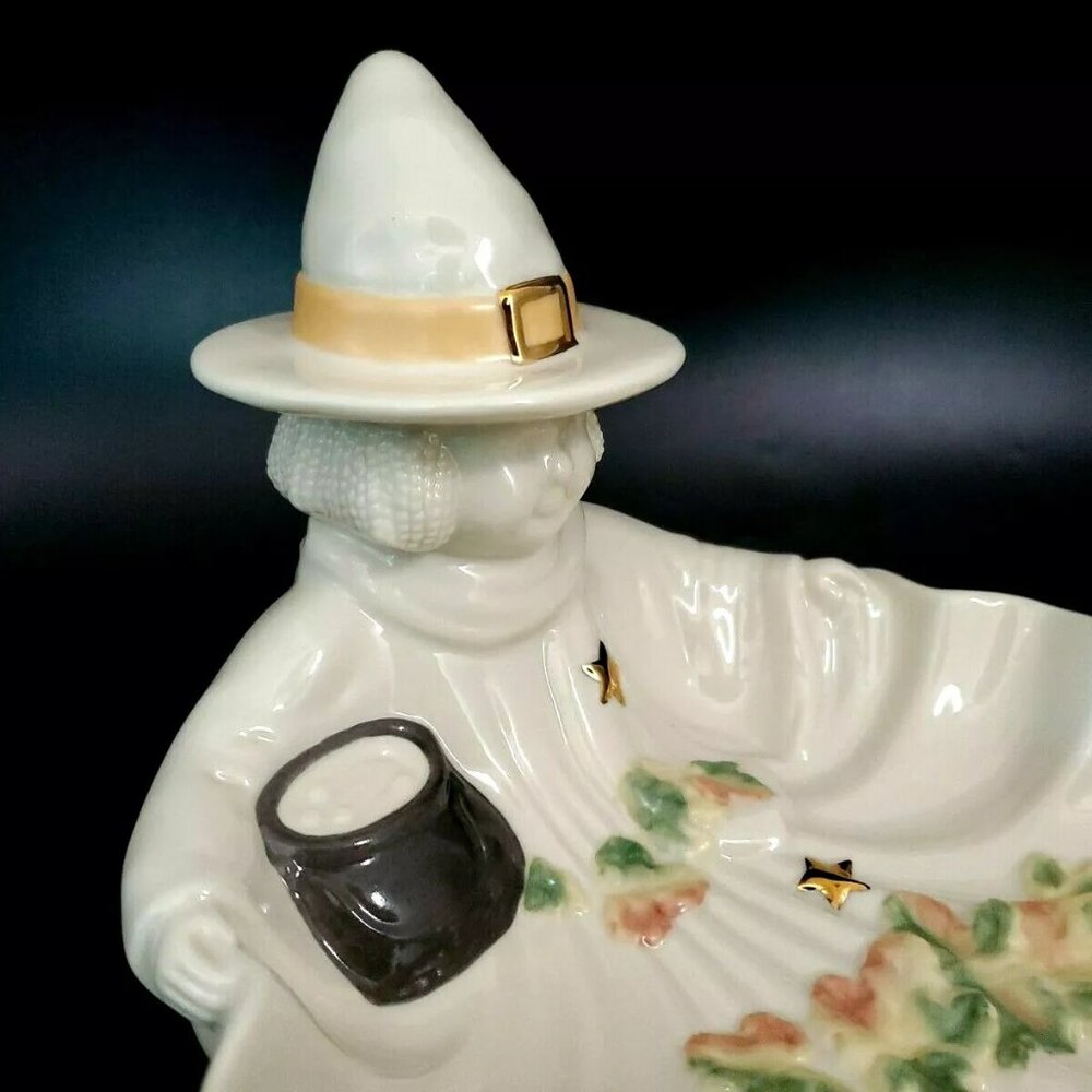Lenox Occasions Halloween Witch Porcelain Candy Dish - Picture 4 of 12